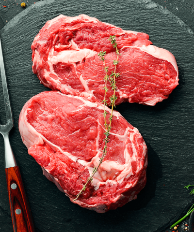 N.Z. Grass-fed Ribeye Steak&emsp;<br />Chilled (180g per piece)