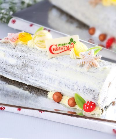 <strong style="color:#cc0000;">Yuzu Goma Log Cake</strong>