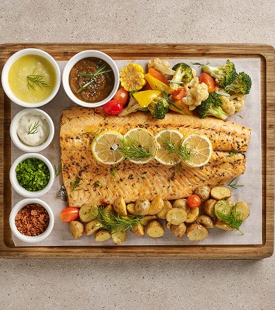 Lemon Herb Salmon Platter