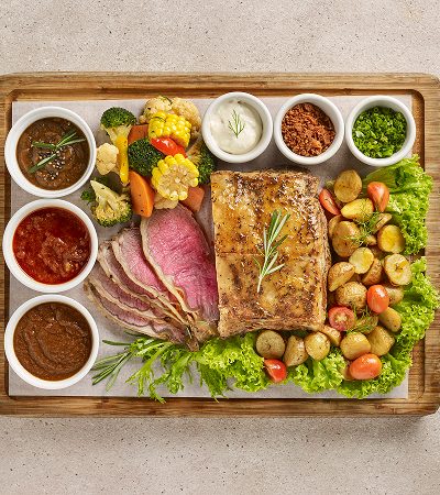 Roast N.Z Striploin Platter