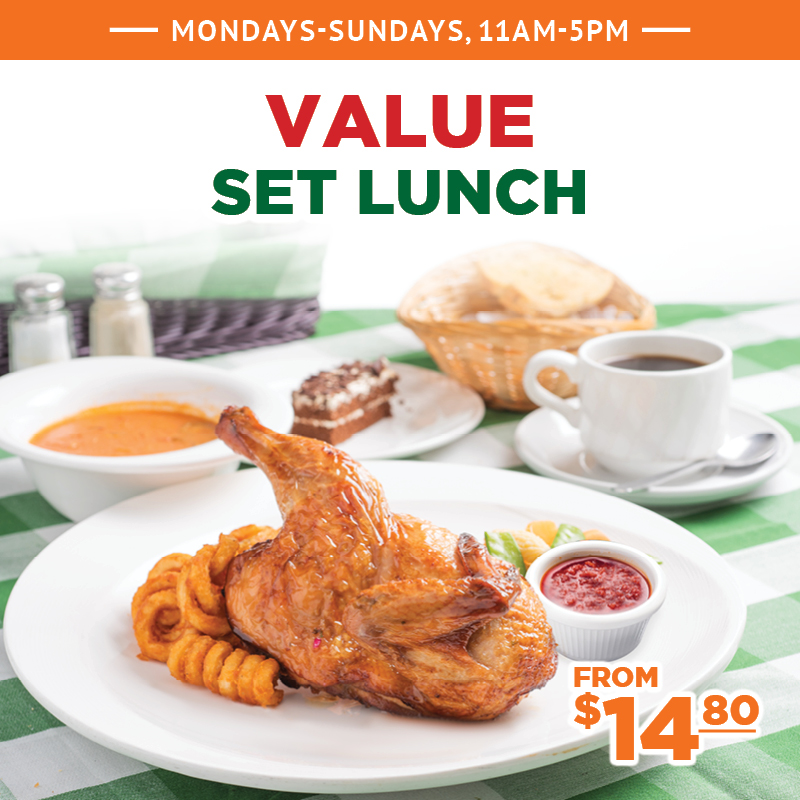 Value Set Lunch from $14.80