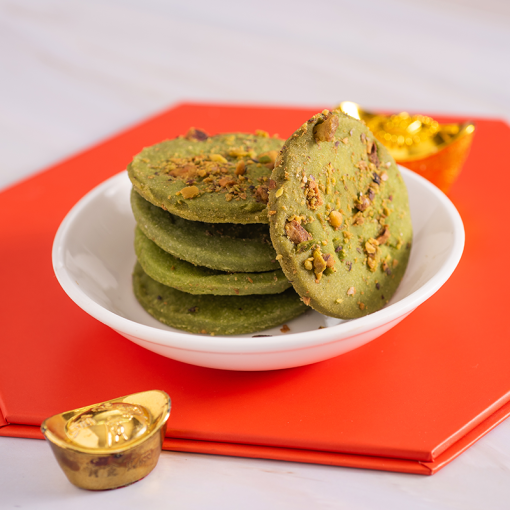 Matcha Pistachio Cookies